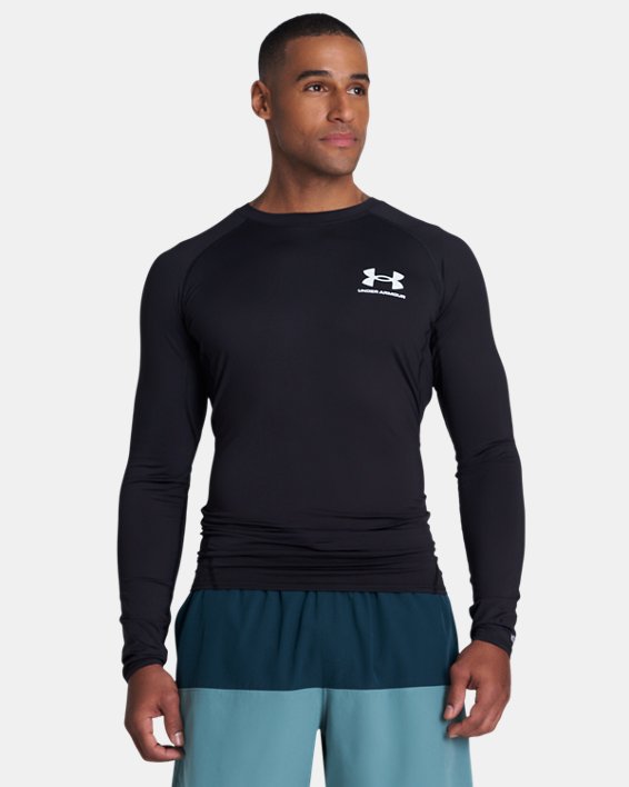 Men's UA Performance Rash Guard Long Sleeve, Black, pdpMainDesktop image number 0